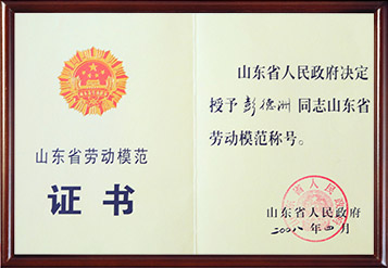 2008年山東省勞動(dòng)模范