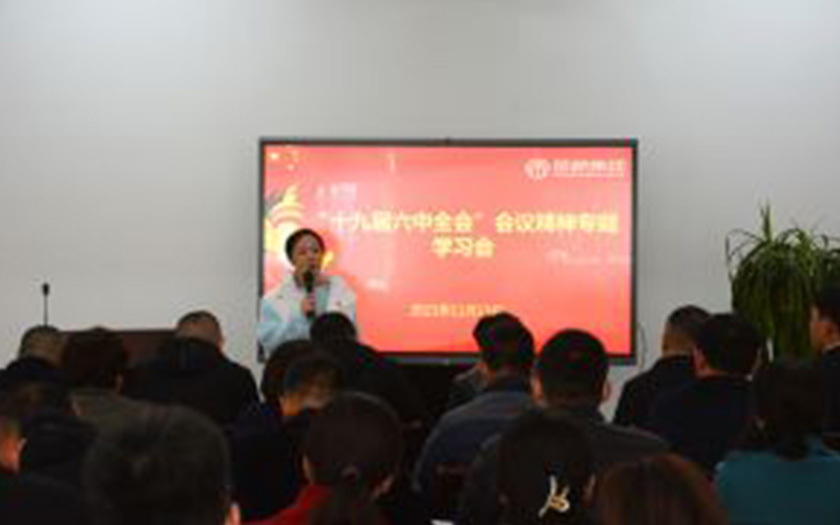 金橋集團(tuán)組織學(xué)習(xí)十九屆六中全會(huì)精神